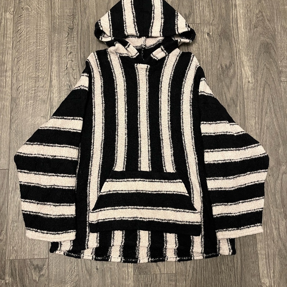 Amiri wool baja striped hoodie